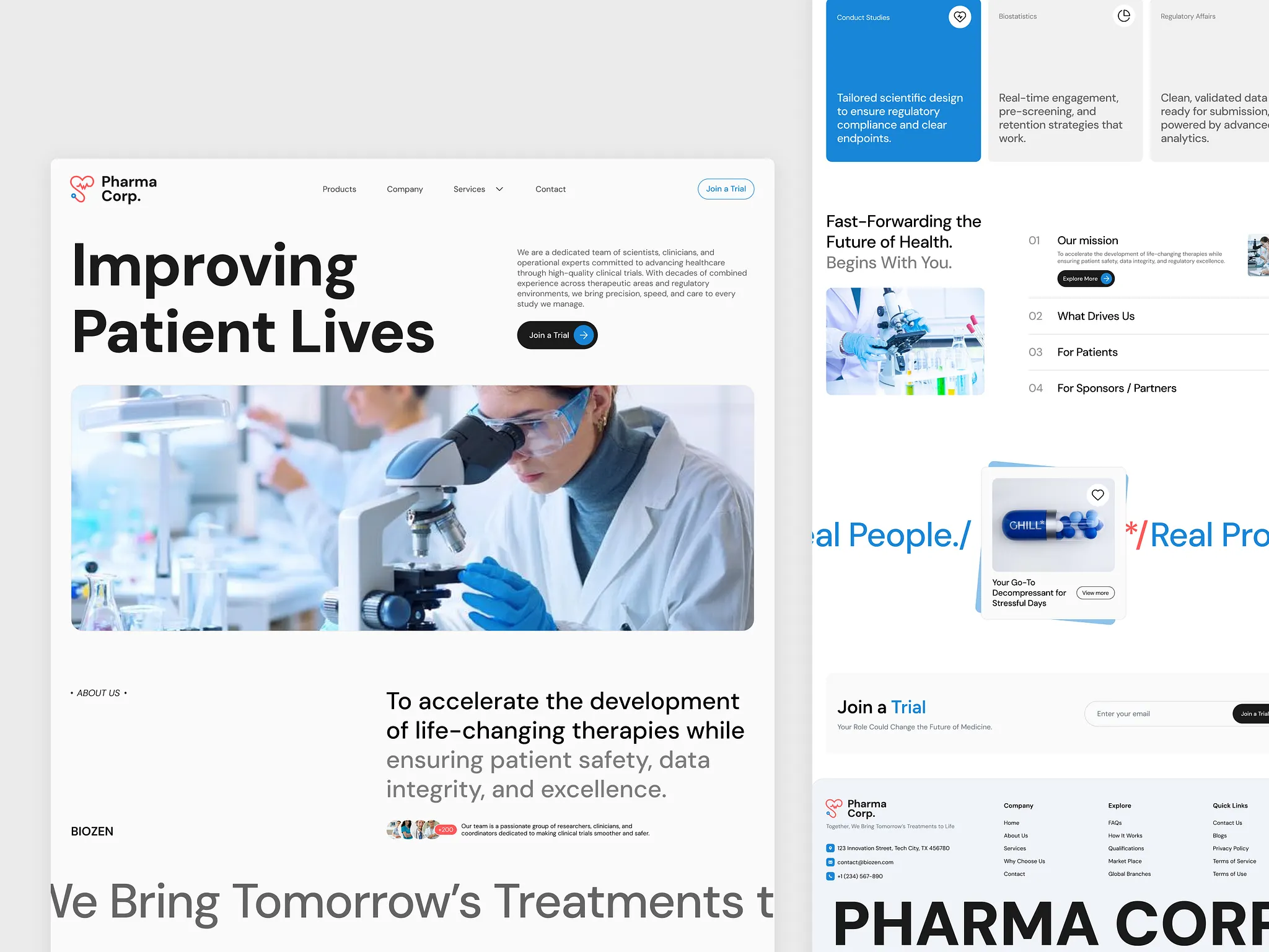 Professional pharmacy & corporate websites