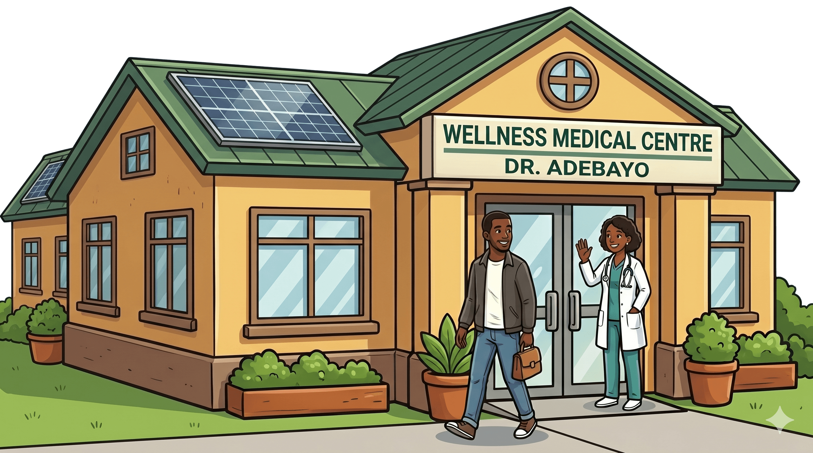 Medical centre marketing visual